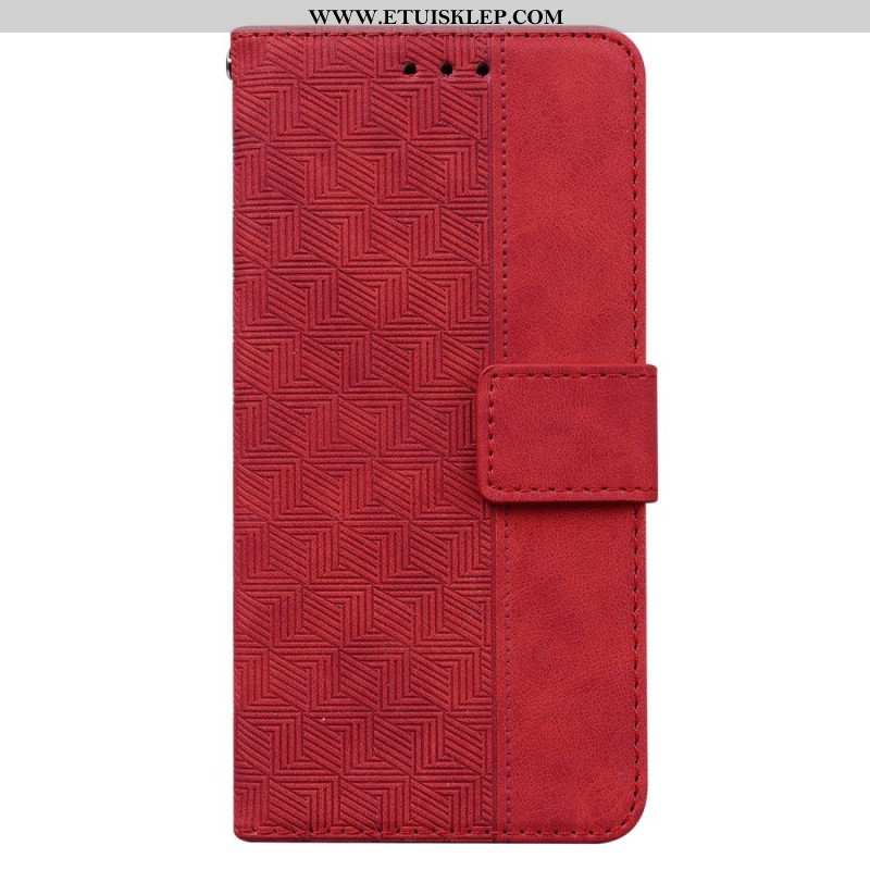 Etui Folio do Realme GT Neo 3 Wzory Geometryczne